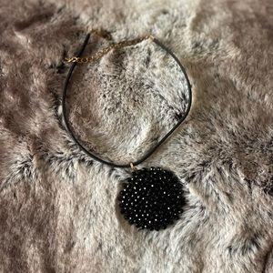 Nordstrom Black Chocker with Pendant